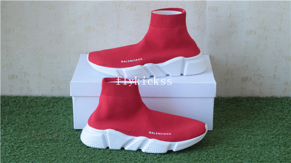 Balenciaga Speed Trainer Sock Race Runners Red